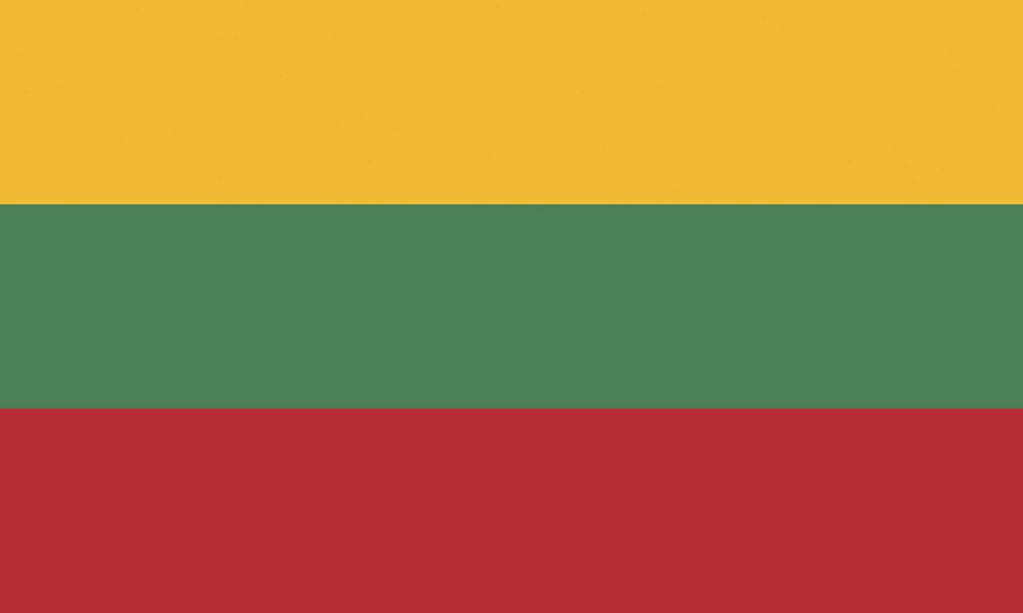 Printwear Litauen Fahne 90 x 150 cm, Lithuania 90 x 150 cm, FLAGLT