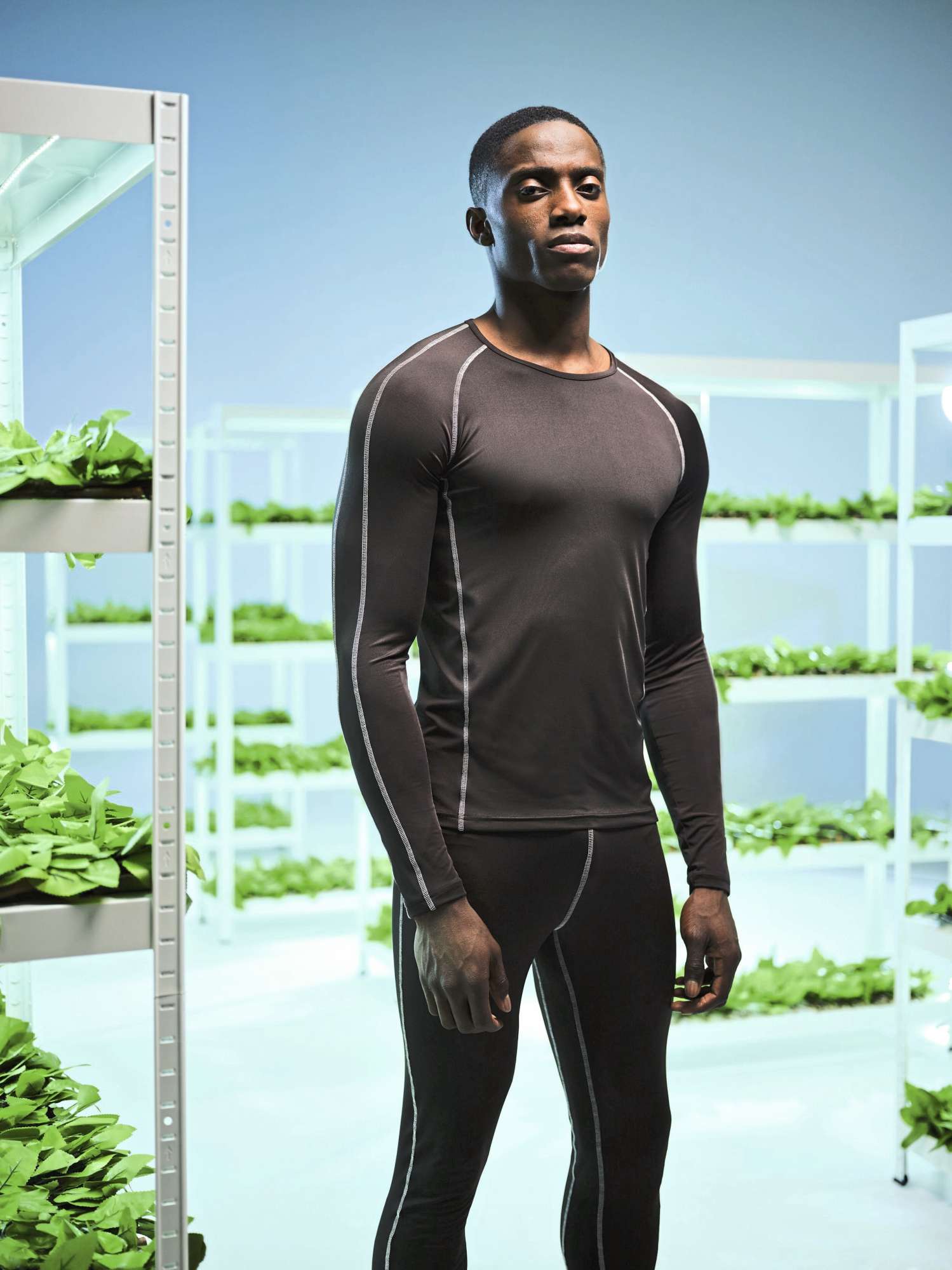 Langarm Base Layer Top aus recyceltem Polyester
